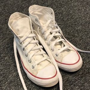 White Hightop Converse